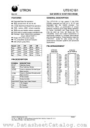 UT51C161 datasheet pdf UTRON Technology
