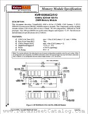 KVR100X64C2 datasheet pdf Kingston Technology