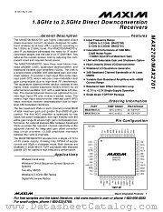 MAX2700-MAX2701 datasheet pdf MAXIM - Dallas Semiconductor