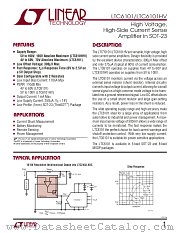 LTC6101HVBCS5 datasheet pdf Linear Technology