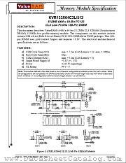 KVR133X64C3L/512 datasheet pdf Kingston Technology
