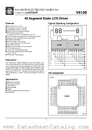 V610852F datasheet pdf EM Microelectronic-Marin SA