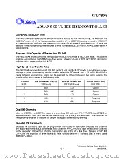 W83759A datasheet pdf Winbond Electronics