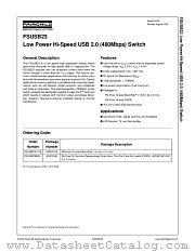 FSUSB23BQX datasheet pdf Fairchild Semiconductor