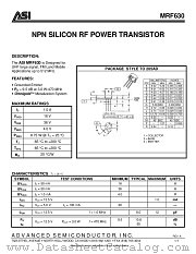 MRF630 datasheet pdf Advanced Semiconductor