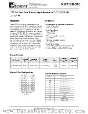 N32T1630C1EZ-70I datasheet pdf etc
