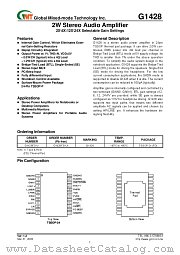 G1428 datasheet pdf Global Mixed-mode Technology
