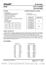 M11B11664A-40J datasheet pdf etc