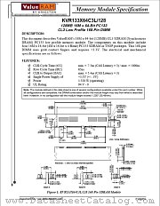 KVR133X64C3L/128 datasheet pdf Kingston Technology
