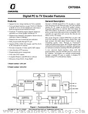 CH7008A-T datasheet pdf Chrontel