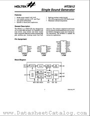 HT2812K datasheet pdf Holtek Semiconductor