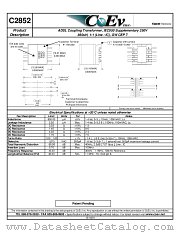 C2852 datasheet pdf Tyco Electronics