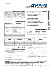MAX1573TQFNEVKIT datasheet pdf MAXIM - Dallas Semiconductor