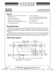 VSC8122QP datasheet pdf Vitesse Semiconductor Corporation