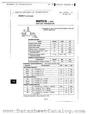 MMT918 datasheet pdf Motorola