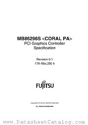 MB86296 datasheet pdf Fujitsu Microelectronics