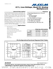 MAX4780ETE datasheet pdf MAXIM - Dallas Semiconductor