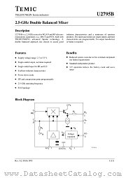 U2795B-FP datasheet pdf TEMIC