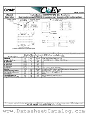 C2042 datasheet pdf CoEv Inc