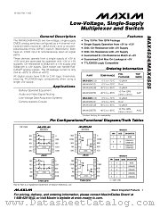 MAX4525D datasheet pdf MAXIM - Dallas Semiconductor
