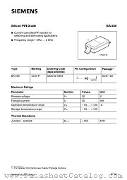 BA585 datasheet pdf Siemens