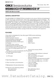 MSM80C31 datasheet pdf OKI electronic componets