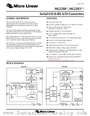 ML2280BCS datasheet pdf Micro Linear