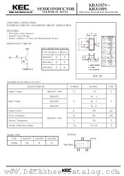 KRA107 datasheet pdf Korea Electronics (KEC)