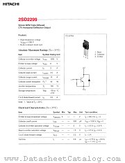 2SD2299 datasheet pdf Hitachi Semiconductor