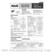 TX-S datasheet pdf Matsushita Electric Works(Nais)