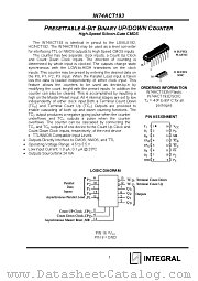 IN74ACT193 datasheet pdf INTEGRAL Semiconductor Devices