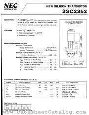 2SC2352 datasheet pdf NEC