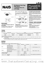 AQY214SZ datasheet pdf Matsushita Electric Works(Nais)