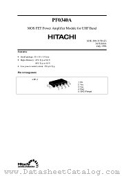 PF0340A datasheet pdf Hitachi Semiconductor