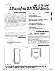 MAX7312AUG datasheet pdf MAXIM - Dallas Semiconductor
