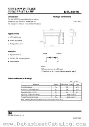 MSL-854TG datasheet pdf Unity Opto Technology