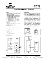 TC77-5.0MCTTR datasheet pdf Microchip