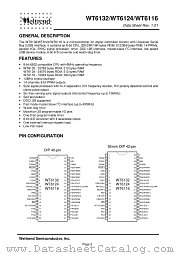 WT6124 datasheet pdf Weltrend Semiconductor