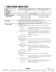 MN101C62 datasheet pdf Panasonic