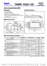 7MBR10SA-120 datasheet pdf Fuji Electric