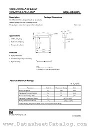 MSL-824UYL datasheet pdf Unity Opto Technology