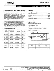 HI1-0201-2 datasheet pdf Intersil