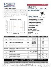 NGA-186 datasheet pdf Sirenza Microdevices