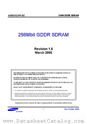 K4D553235F-GC2A datasheet pdf Samsung Electronic