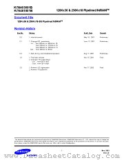 K7N401801B datasheet pdf Samsung Electronic