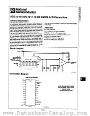 ADC1210HCD datasheet pdf National Semiconductor