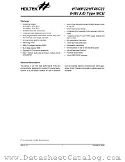 HT46C22 datasheet pdf Holtek Semiconductor