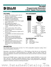 DS18B20Z datasheet pdf MAXIM - Dallas Semiconductor
