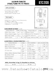 KTC2120 datasheet pdf Korea Electronics (KEC)