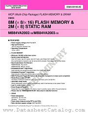 MB84VA2003 datasheet pdf Fujitsu Microelectronics